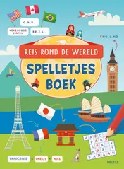 Omslag van Reis rond de wereld spelletjesboek