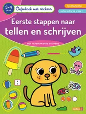 Omslag van Oefenboek met stickers - Eerste stappen naar tellen en schrijven (3-4 j.)