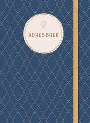 Omslag van Adresboek (klein) - Dark Blue