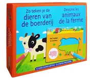 Omslag van Zo teken je de dieren van de boerderij / Dessine les animaux de la ferme