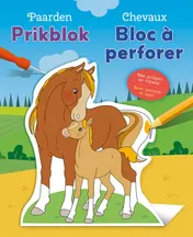 Omslag van Paarden prikblok / Chevaux bloc à perforer