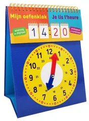 Omslag van Mijn oefenklok / Je lis l'heure