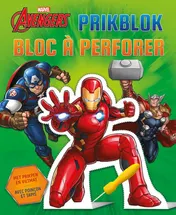 Omslag van Avengers prikblok / Avengers bloc à perforer