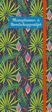 Omslag van Menuplanner & boodschappenlijst - Tropical Black