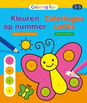 Omslag van Kleuren op nummer (3-5 j.) / Coloriages codés (3-5 a.)