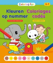 Omslag van Kleuren op nummer (5-7 j.) / Coloriages codés (5-7 a.)