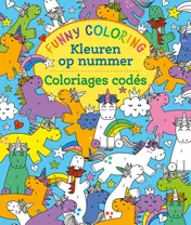 Omslag van Funny Coloring - Kleuren op nummer / Funny Coloring - Coloriages codés