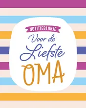 Omslag van Notitieblokje - Voor de liefste oma