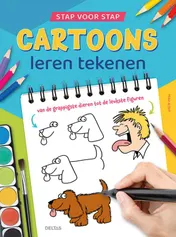 Omslag van Stap voor stap cartoons leren tekenen