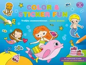 Omslag van Color & Sticker Fun – Vrolijke zeemeerminnen / Color & Sticker Fun – Jolies sirènes
