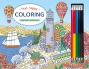 Omslag van Feel Happy Coloring - Kleurboek & potlodenset