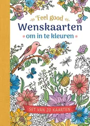 Omslag van Wenskaarten om in te kleuren - Feel good
