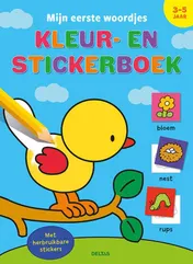 Omslag van Mijn eerste woordjes kleur- en stickerboek (3-5 j.)