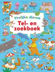 Omslag van Tel- en zoekboek - Vrolijke dieren
