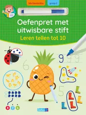Omslag van Oefenpret met uitwisbare stift - Leren tellen tot 10