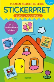 Omslag van Stickerpret - Eerste woordjes (3-5 j.)