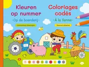 Omslag van Kleuren op nummer - Op de boerderij