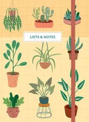 Omslag van Lists & notes - Houseplants