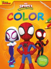 Omslag van Marvel Spidey and his amazing friends Color kleurblok