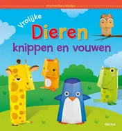 Omslag van Vrolijke dieren knippen en vouwen