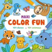 Omslag van Maxi Color Fun – 101 dieren / Maxi Color Fun – 101 animaux