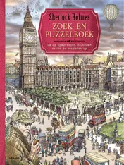 Omslag van Sherlock Holmes zoek- en puzzelboek