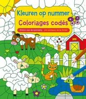 Omslag van Kleuren op nummer / Les animaux de la ferme - Coloriages codés