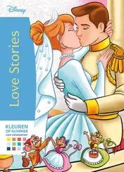 Omslag van Disney Love stories Kleuren op nummer voor volwassenen