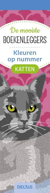 Omslag van De mooiste kleurboekenleggers Kleuren op nummer - Katten