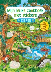 Omslag van Mijn leuke zoekboek met stickers - Dieren