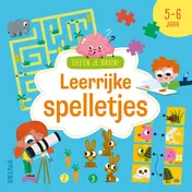 Omslag van Oefen je brein! Leerrijke spelletjes 5-6 jaar