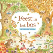 Omslag van Feest in het bos - Een sfeervol boek met flapjes