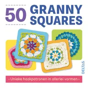 Omslag van 50 granny squares - doos met patronen