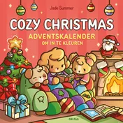 Omslag van Cozy Christmas Adventskalender om in te kleuren Jade Summer