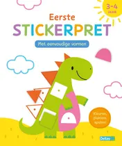 Omslag van Eerste stickerpret met eenvoudige vormen (3-4 j.)