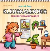 Omslag van Cute & Cozy Kalender om in te kleuren Jade Summer