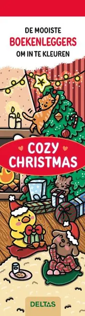 Omslag van De mooiste kleurboekenleggers om in te kleuren - Cozy Christmas
