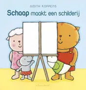Omslag van Schaap maakt een schilderij
