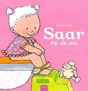 Omslag van Saar op de wc (met onderbroekje)