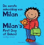 Omslag van De eerste schooldag van Milan tweetalig Engelse editie