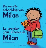 Omslag van De eerste schooldag van Milan tweetalig Franse editie