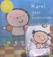 Omslag van Karel gaat zwemmen + strandbal