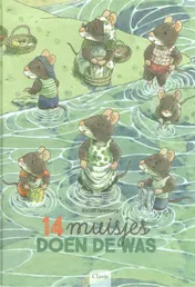 Omslag van 14 muisjes doen de was