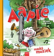 Omslag van Aapie maakt muziek