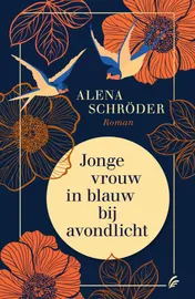 Omslag van Jonge vrouw in blauw bij avondlicht