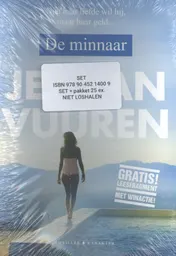Omslag van De minnaar - pakket 25 ex. leeskatern.