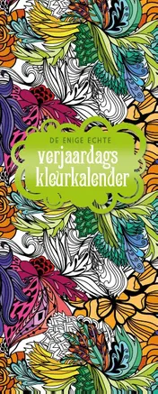 Omslag van De enige echte verjaardagskleurkalender