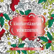 Omslag van De enige echte kleurkerstkaarten voor volwassenen