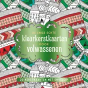Omslag van De enige echte kleurkerstkaarten voor volwassenen - groen