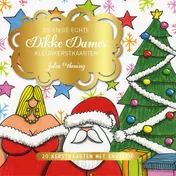 Omslag van De enige echte Dikke Dames kleurkerstkaarten